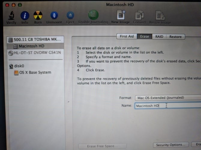 MacOS Disk Utility