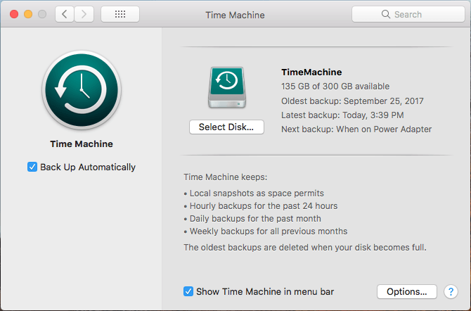 Time Machine Screenshot