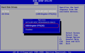 BIOS Ekranindan USB Surucusuyle Baslangic Secme 300x187