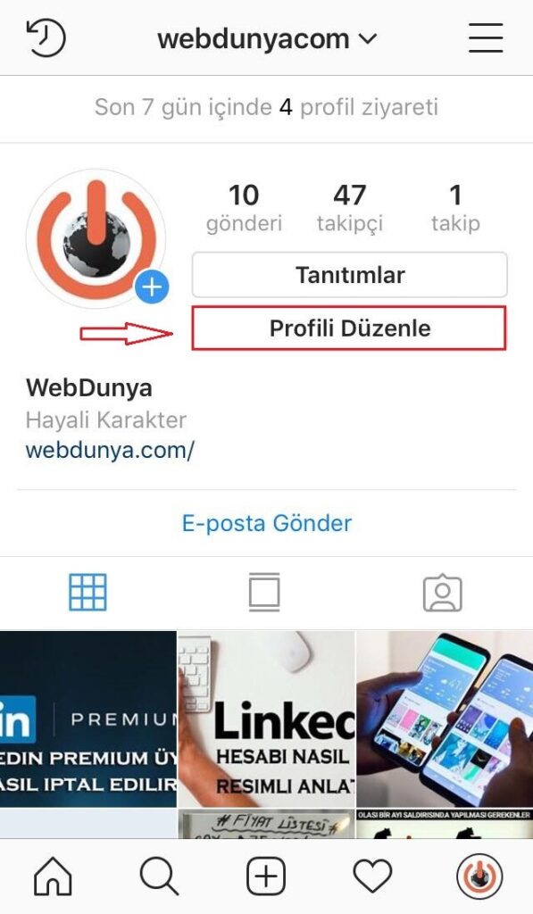 Instagram Profili Duzenle 597x1024